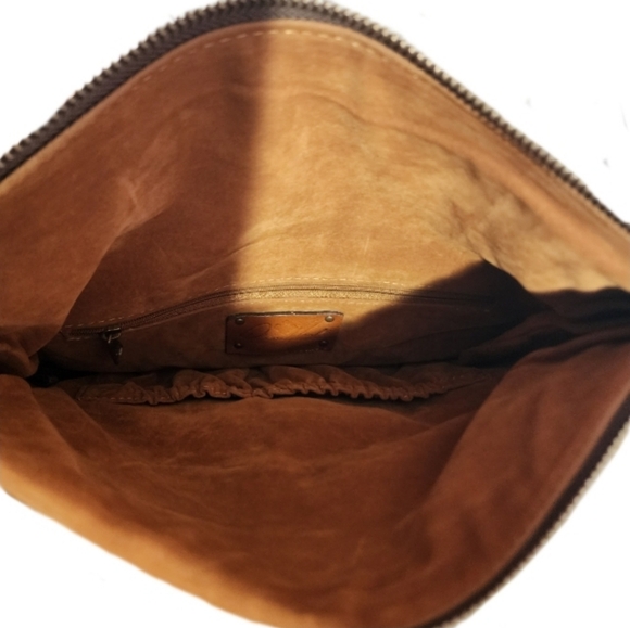 Patricia Nash Cognac Leather Backpack Purse Brown - Picture 8 of 14